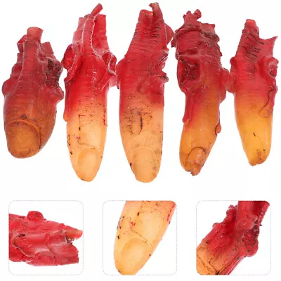 Halloween Bloody Fingers Props 5 Pcs For Haunted House & Theater-SC • £4.98