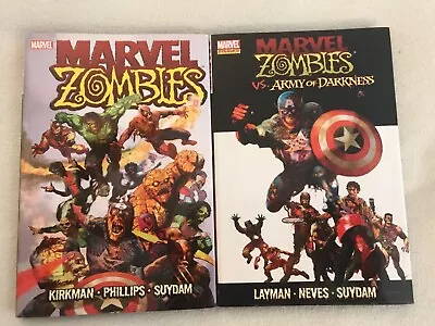 Marvel Zombies Vol 1 And Vs Army Of Darkness Hardcover Kirkman Layman  • $29.50