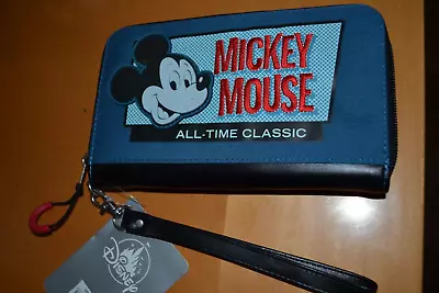 Disney Parks Mickey Mouse ''All-Time Classic'' Wrist Wallet ID Holder NWT • $21.50