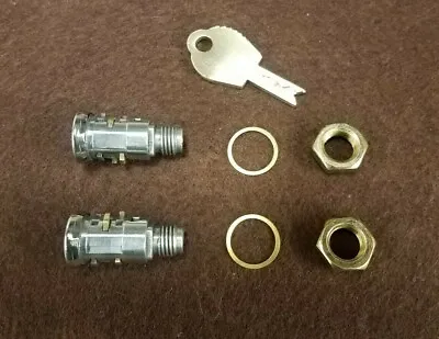 2 Duncan/miller 60/76 Parking Meter Male Lock Cylinders Restricted Key & 2 Nuts • $79.99