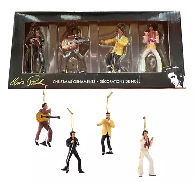 NEW - Kurt Adler Elvis Presley Christmas Ornaments (Set Of 4) • $79