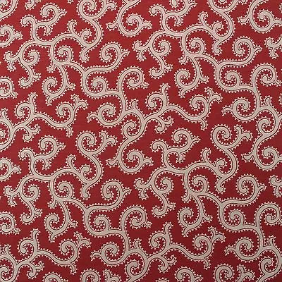 P Kaufmann Beatrice Wildberry Red Swirl Geometric Furniture Fabric By Yard 54 W • $13.99
