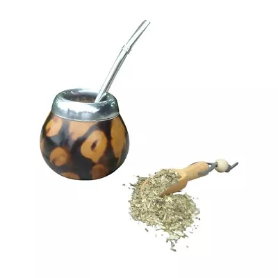 Mate Cup -  Gourd Straw Cup Gourd Yerba Mate Bombilla Gaucho Drinking Kit • $17.90