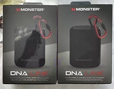 2 X Monster DNA Link Wireless Speakers Sync Function! • $52.58
