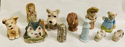 Lot Of 11 Vintage Miniatures Mixed Variety Wade Dogs House Kids Bird Mouse More • $14.99