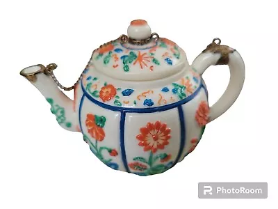 Tèapot Nini Miniature 3  Handpainted Japanese Teapot Vintage  • $7.99