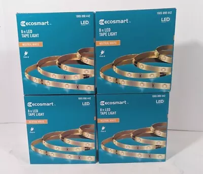 EcoSmart 32 Ft (4 X 8 Ft.)  Neutral White PLUG-IN Indoor LED Strip Light • $38.99