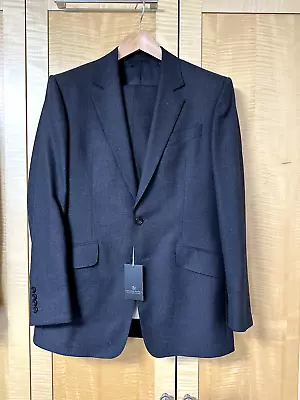 Chester Barrie Savile Row Burlington Dark Grey Hopsack Suit In 38R NWT RRP £595 • $190