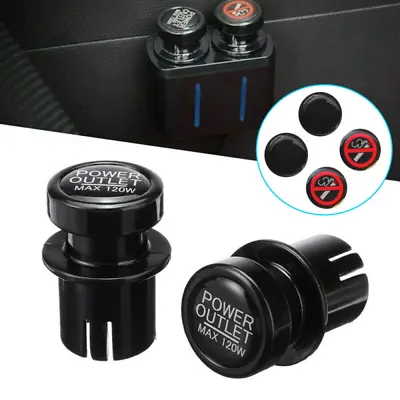 2x Quick Car Cigarette Lighter Plug Socket Outlet Cover Cap 12V Socket Universal • $12.33