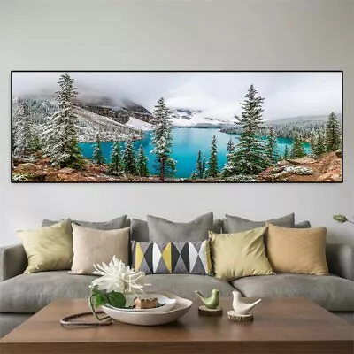 Canvas Painting Snow Mountain Landscape Canvas Prints Art Canvas Wall Art Poster • $32.89