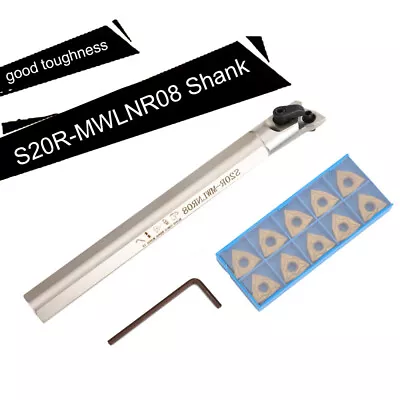 0.78“ Shank Lathe Internal Boring Bar Turning Holder Carbide S20R-MWLNR08 • $34