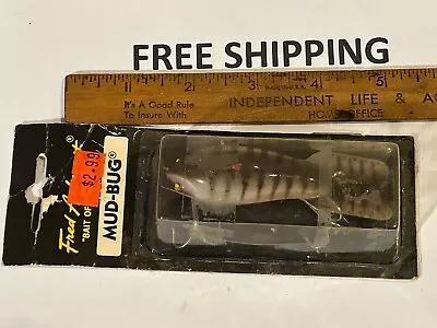 Vintage Fred Arbogast Mud Bug Bait Of Champions 4-1/2  TOTAL LENGTH CRANKBAIT • $14.40