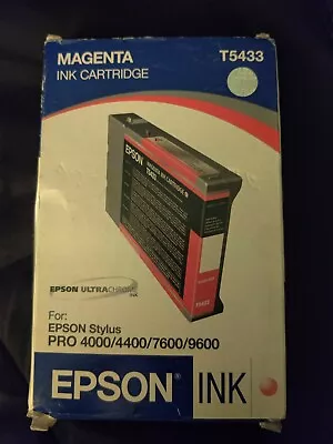 NIB Epson Genuine 110ml Ink T5433 (Magenta) Stylus 4000/4400/7600/9600 • $69