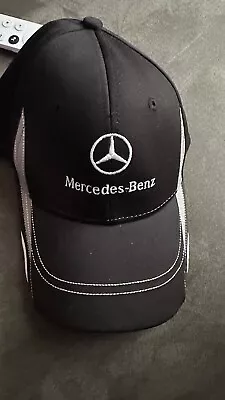 $30 • Buy Mercedes Benz Mens Black Adjustable Ball Cap With Embroidered Logo