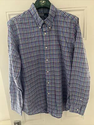 Ralph Lauren Checkered Shirt - Custom Fit Large • £8