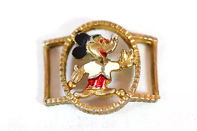 Vintage Mickey Mouse Small Enameled Metal Buckle Walt Disney Productions • $34.79