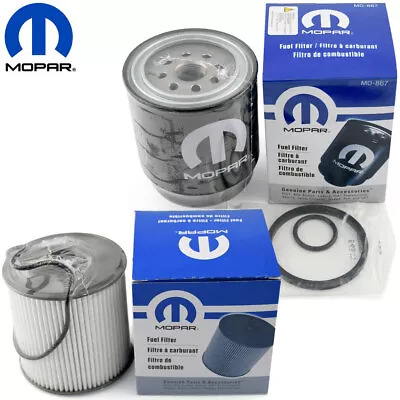 OEM Mopar Diesel Fuel Filter Set For Dodge Ram Cummins 2500 3500 4500 6.7L • $52.99