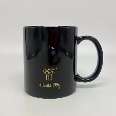 Vintage 1996 100th Olympic Games Atlanta BMW Coffee Mug Summer Olympics Black • $16