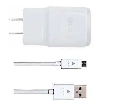 OEM 1.8 Amp LG TRAVEL WALL ADAPTER+LG MICRO USB FOR LG K20 V (WHITE) (VS501) • $9.99