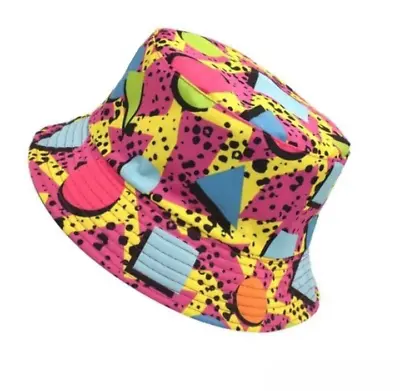 Adults Reversible Bucket Hats Unisex Festival Sun Summer Beach Holiday UK Seller • £6.49