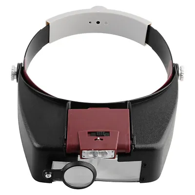 £8.99 • Buy Magnifying Glass Loupe LED Light Adjustable Headband Visor Magnifier Loupe UK