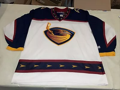 Atlanta Thrashers CCM Hockey NHL Jersey White Mens Xl NWOT Clean Vintage Defunct • $150