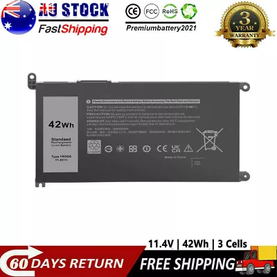 YRDD6 Battery For Dell Inspiron 3493 3582 3583 3584 3593 3793 5480 Latitude 3310 • $55.99