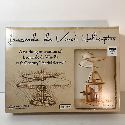 Leonardo Da Vinci Aerial Screw Helicopter Flying Machine Kit Pathfinders NIB • $23.98