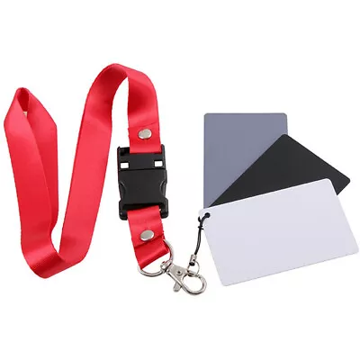 £5.99 • Buy 3in1 18% Gray Card Photography Video Exposure White Balance Strap Kit