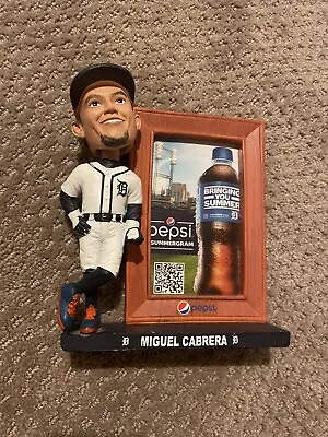 Miguel Cabrera Detroit Tigers Picture Frame Bobblehead SGA 2019 • $35