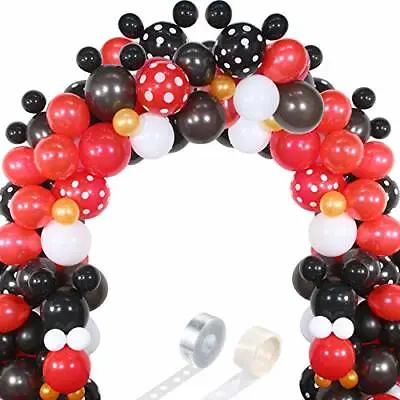 Kit De Arco Guirnalda 115 Globos Minnie Mouse Decoracion Para Fiestas Cumpleaños • $21.25