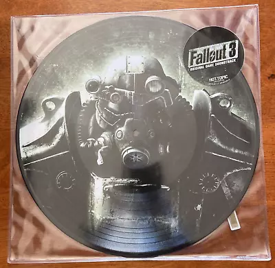 FALLOUT 3 Soundtrack LP 12  Picture Disc RARE Hot Topic Exclusive - Inon Zur OST • $80