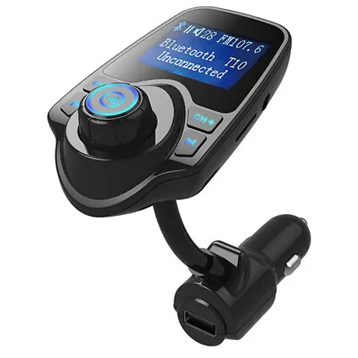 Car Blue Display Bluetooth FM Transmitter Modulator Mp3 Player Handsfree Charger • $20.80