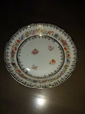 Vintage C.T. Carl Tielsch Bowl Germany Numbered Floral Gold • $17