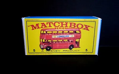 Matchbox Lesney Moko No.5d London Bus Reproduction Box (Box Only) • £2.89