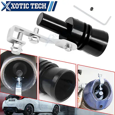 Universal Turbo Sound Exhaust Muffler Pipe Whistle Car Oversize Roar Maker Black • $10.95