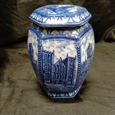 £19.99 • Buy Vintage Maling Ware Ringtons Tea Merchants Cathedral Tea Caddy  Good Condition
