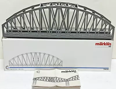 Marklin Ho 74636 C Track 14-3/16 Track Arched Bridge Nib • $54.95