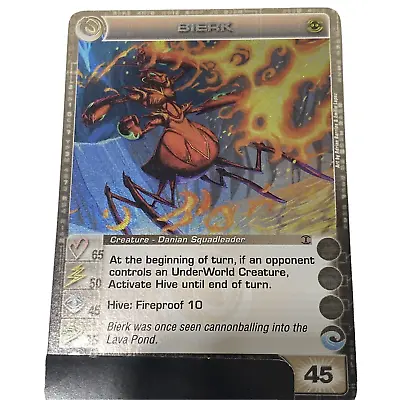 2008 Chaotic TCG Card Creature Danian Squadleader Bierk Zenith Of The Hive Holo • $11.69