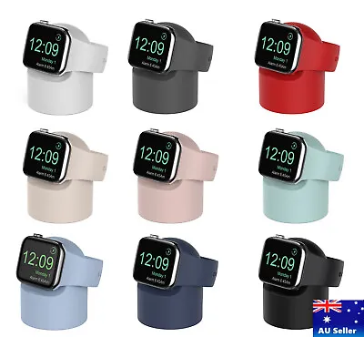 $12.69 • Buy Charger Stand Mount Silicone Dock Holder For Apple Watch IWatch Series 7 6 5 4 3