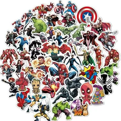 104pc Superhero Video Game Anime Vinyl Stickers Pack For Hydro Flask Laptop Car • $6.99