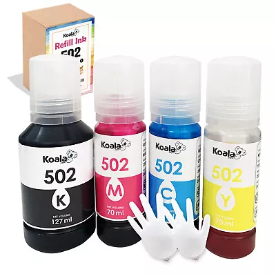 4PK Koala Ink Refill Kits Fit Epson 502 ET-2750 2760 2850 2700 3760 4760 ST-2000 • $12.95