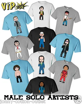 $15.62 • Buy VIPwees Mens ORGANIC T-Shirt Male Solo Artists Inspired Caricatures ChooseDesign