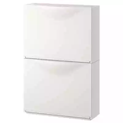 IKEA Trones Shoe Cabinet/Storage White 52x18x39 Cm 2 Pack • £45.95