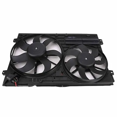 New Dual Radiator Fan Assembly Fits 2006-2018 Volkswagen Passat VW3117106 • $82.99