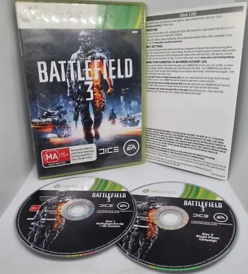 Battlefield 3 Microsoft Xbox 360 PAL Complete Game With Manual • $8
