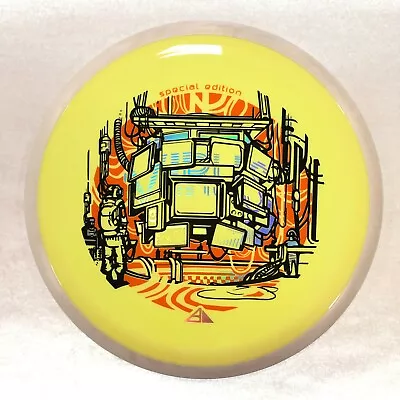 DISC GOLF AXIOM NEUTRON VIRUS DISTANCE DRIVER 174g YELLOW/WHITE SPECIAL EDITION • $22.04