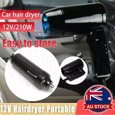 Hairdryer Hair Dryer Dry 2 Speed Car Caravan Portable Camping Travel 12V Hair AU • $28.75