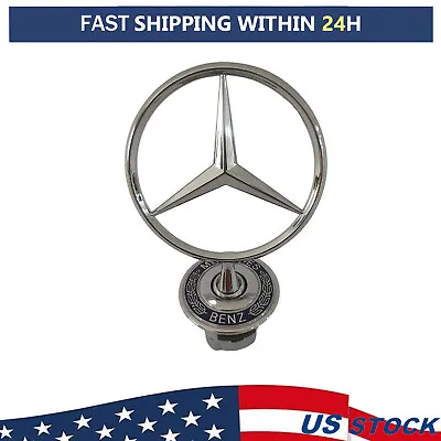 Fit 93-07 Mercedes-Benz C E S CLK Class Front Hood Emblem Logo Star Silver Blue • $15.99