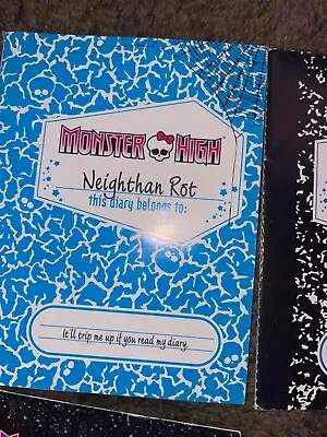 Monster High Diary Journal G1 First Generation Journal Marble Notebook Cleo Gil • $7